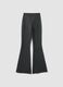 Grey stretch viscose flare trousers_2
