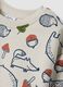 Felpa beige in puro cotone con girocollo e stampa animali over fit_2