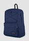 Blue backpack with front pocket and adjustable shoulder straps_2