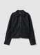 Black zip-up jacket with slim-fit collar_4