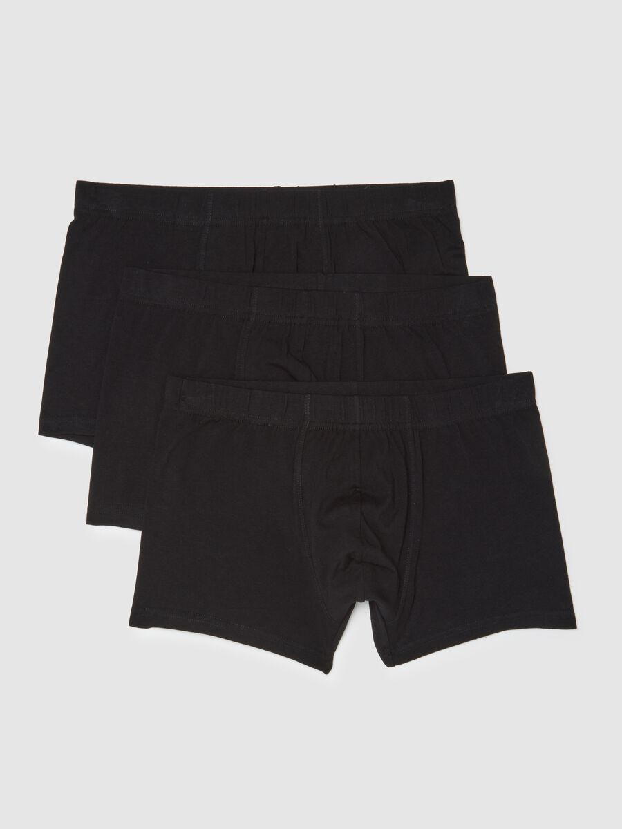Regular fit black stretchy cotton boxers_4