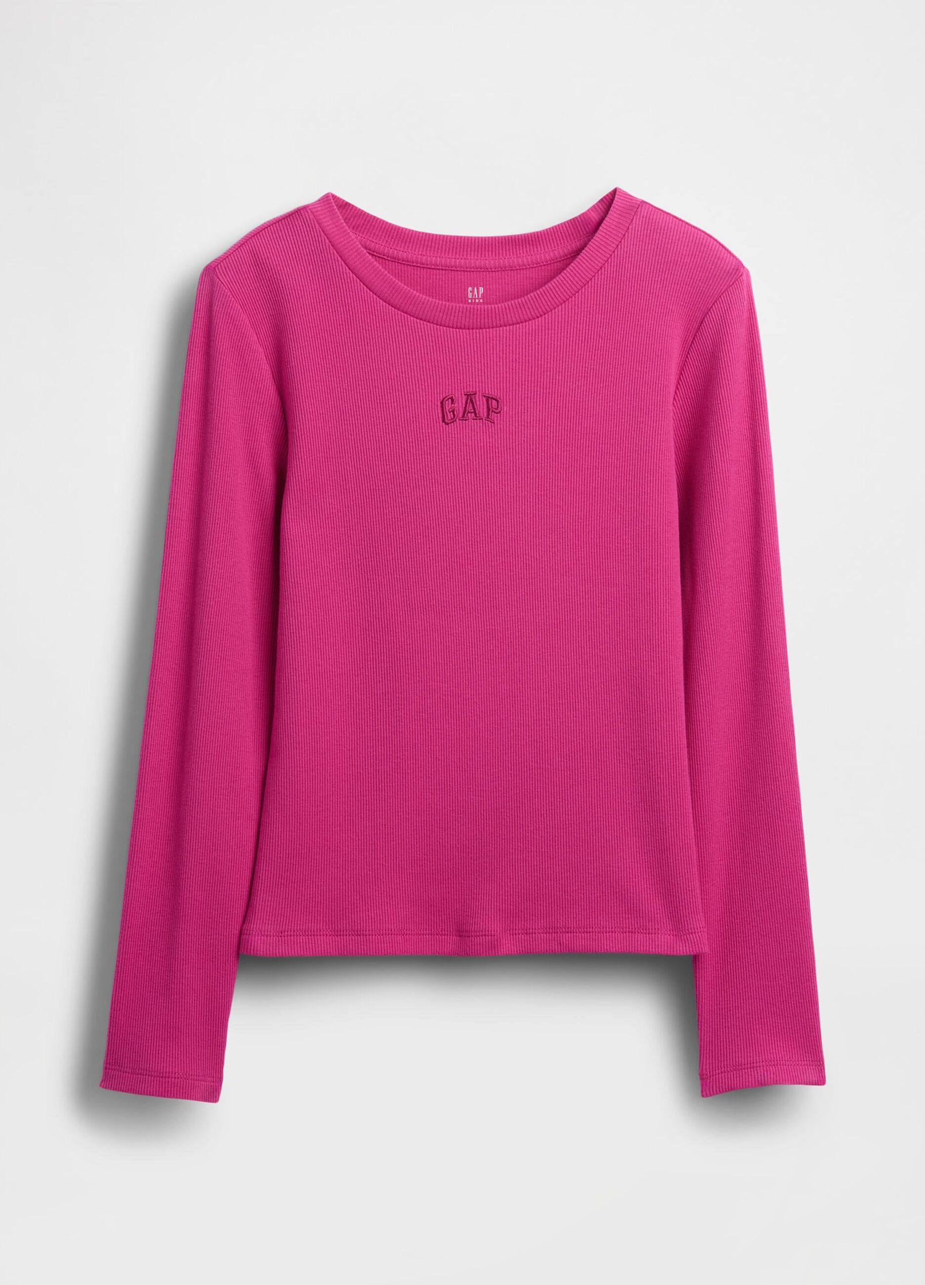 Cotton Long Sleeve Pink T-shirt