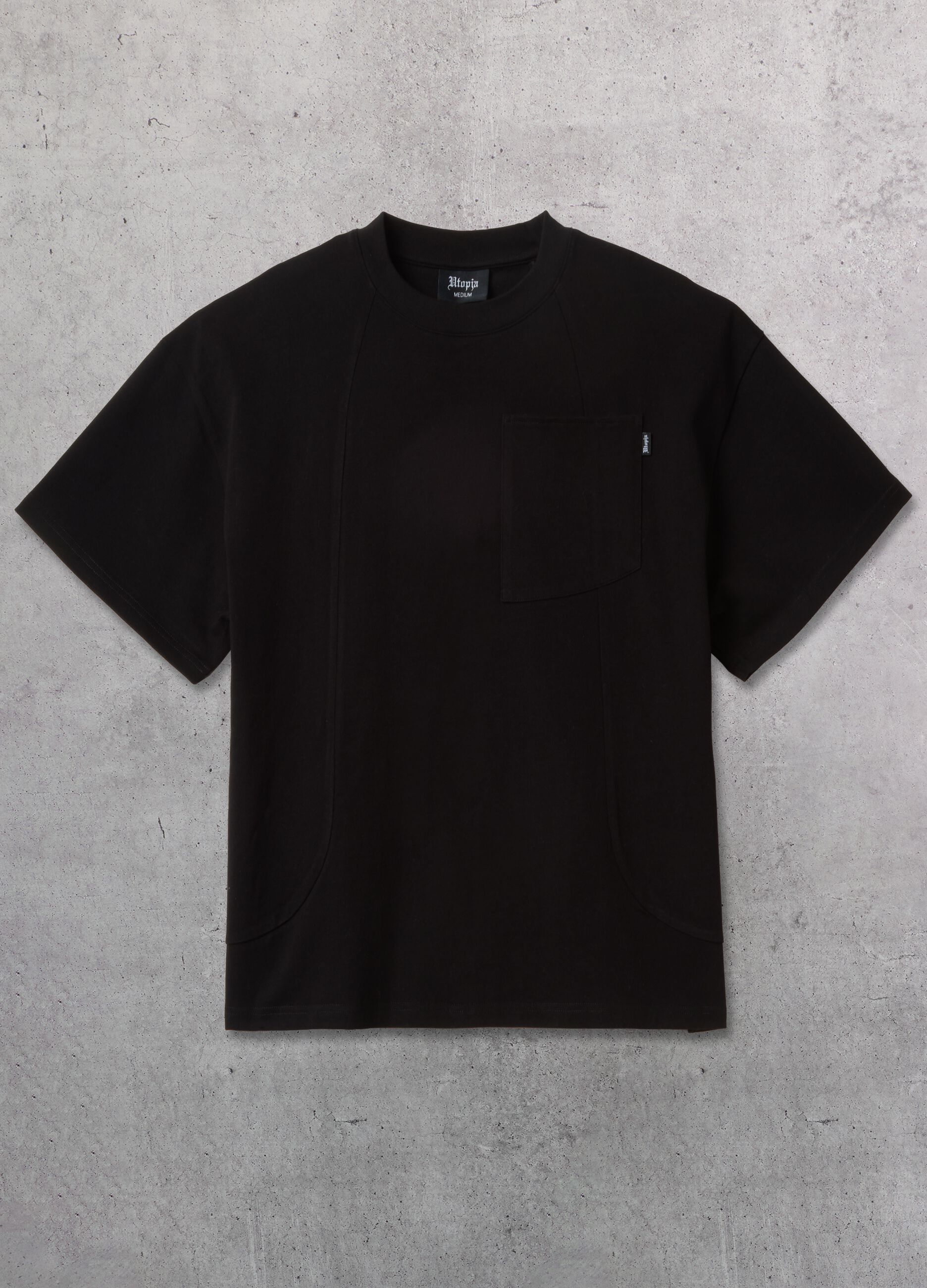Graphic Pocket T-shirt Black