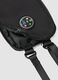 Black phone pouch with zip and adjustable shoulder strap_2