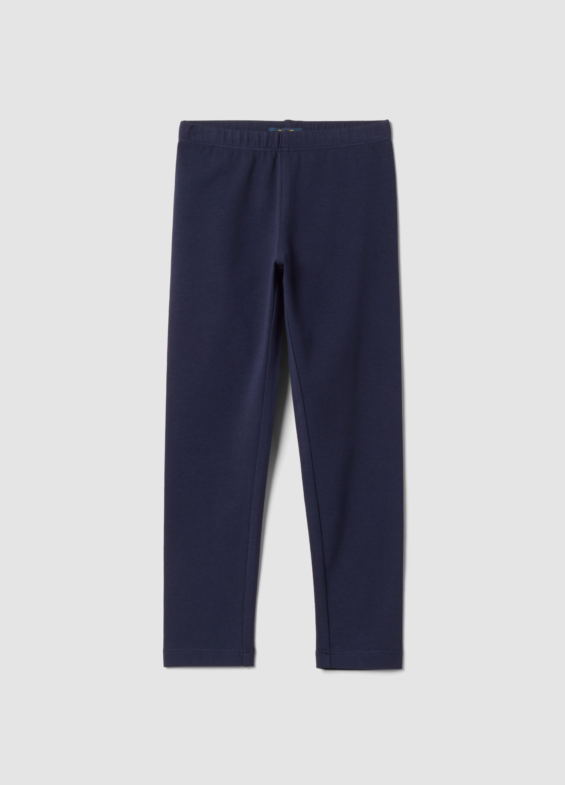 Blue skinny-fit stretch cotton leggings