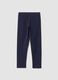 Blue skinny-fit stretch cotton leggings_0