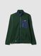 Heavyweight Green Jacket with Zip and Pockets_0