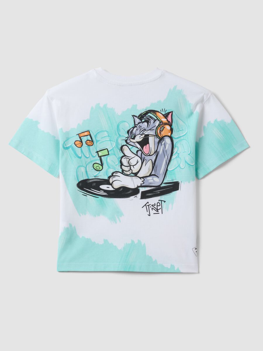 Children's oversized multicolour pure cotton T-shirt featuring Tom&Jerry_1