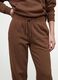 Brown cotton-blend joggers with elasticated waist, regular fit_2