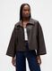 Brown Faux Leather Jacket_0