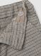 Pantaloni grigi in viscosa elasticizzata a fantasia regular fit_3