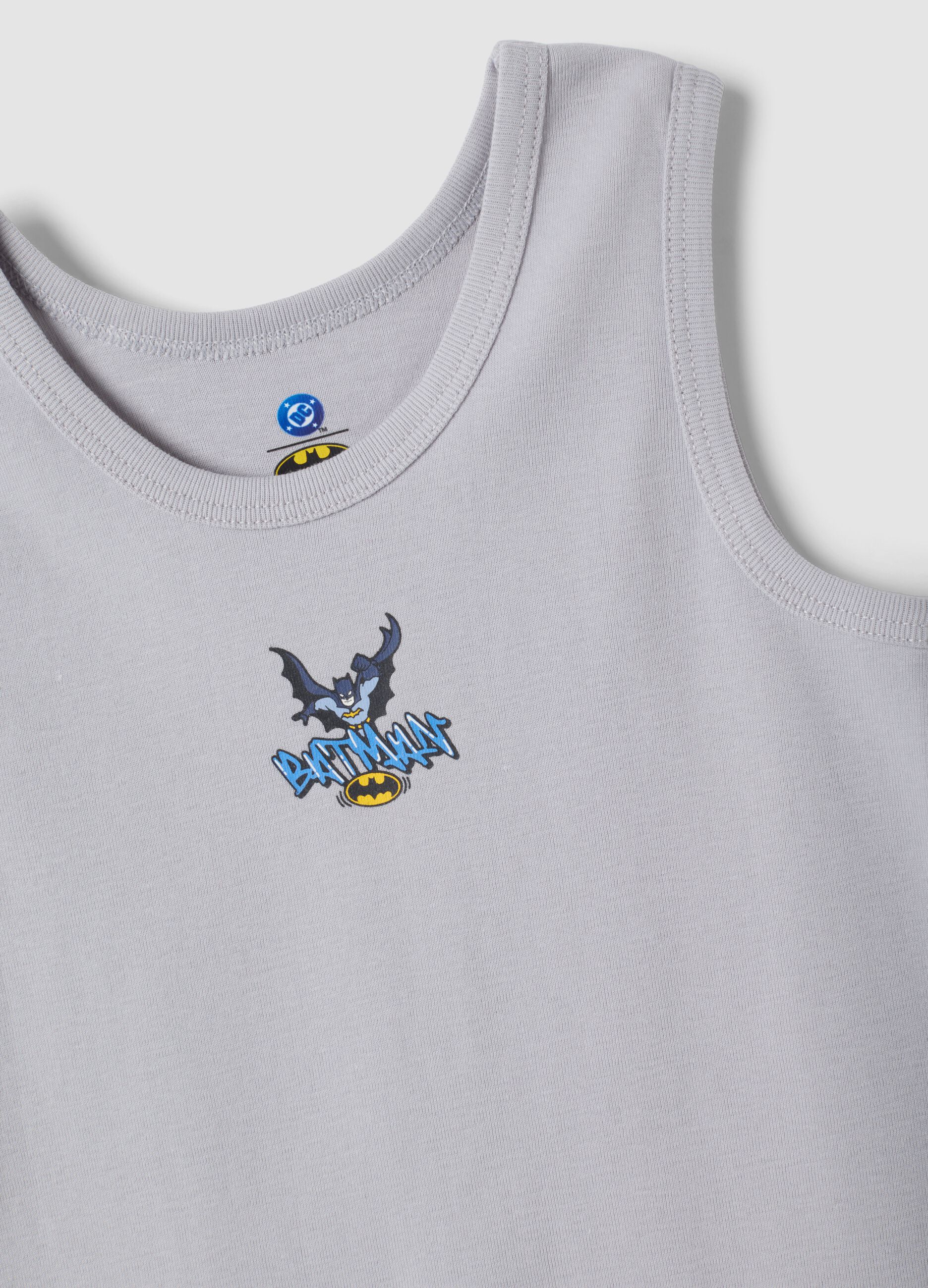 2-pack multicolour Batman organic cotton tank tops