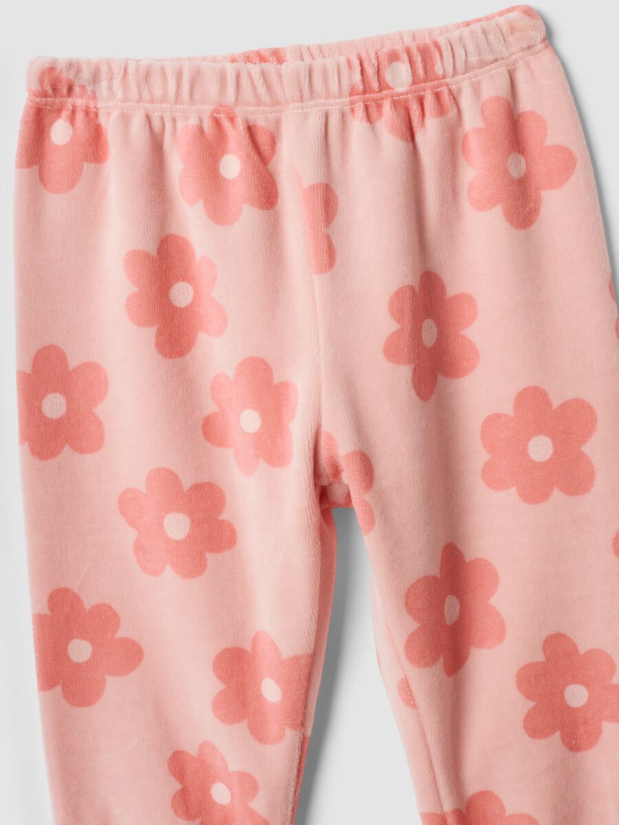 Light pink cotton-blend crew-neck pyjamas_2