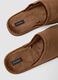 Brown slip-on house slippers with full lining_1