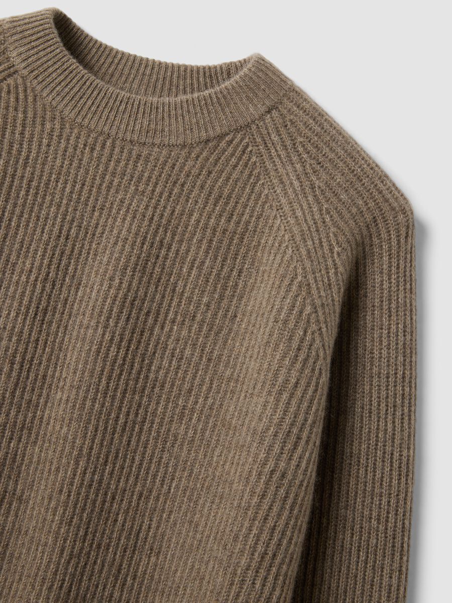 Brown pure cashmere oversized jumper_5