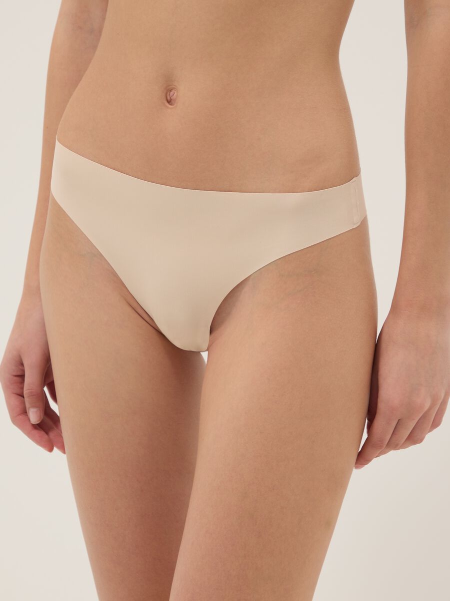 Beige Brazilian Briefs Regular Fit_1