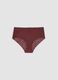 Red stretch-fabric briefs with floral inserts_2