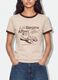 Pink cotton T-shirt with front graphic print and contrast trims_2