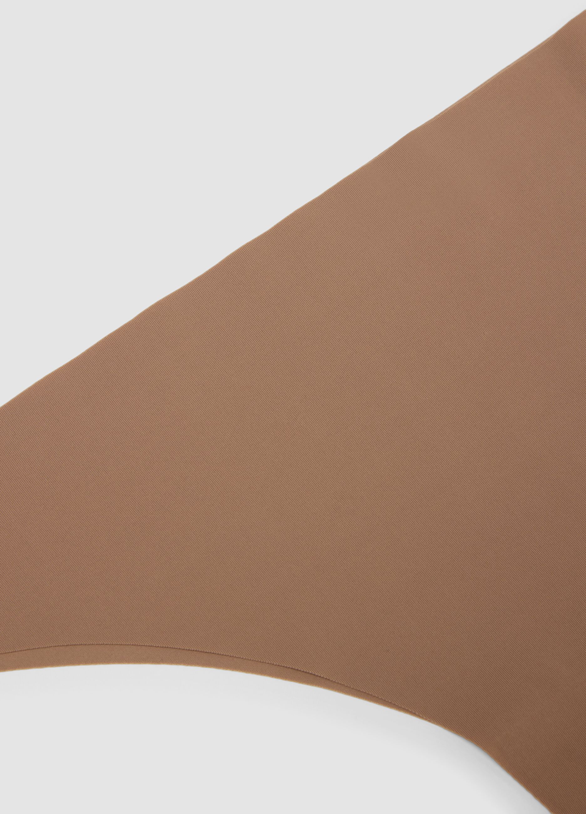 Beige Brazilian Briefs Regular Fit