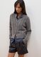 Grey cable-knit wool-blend cardigan_0