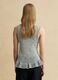 Black and White Regular Fit Knit Top with Frill_3