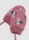Pink stretch fabric Minnie print gloves_1