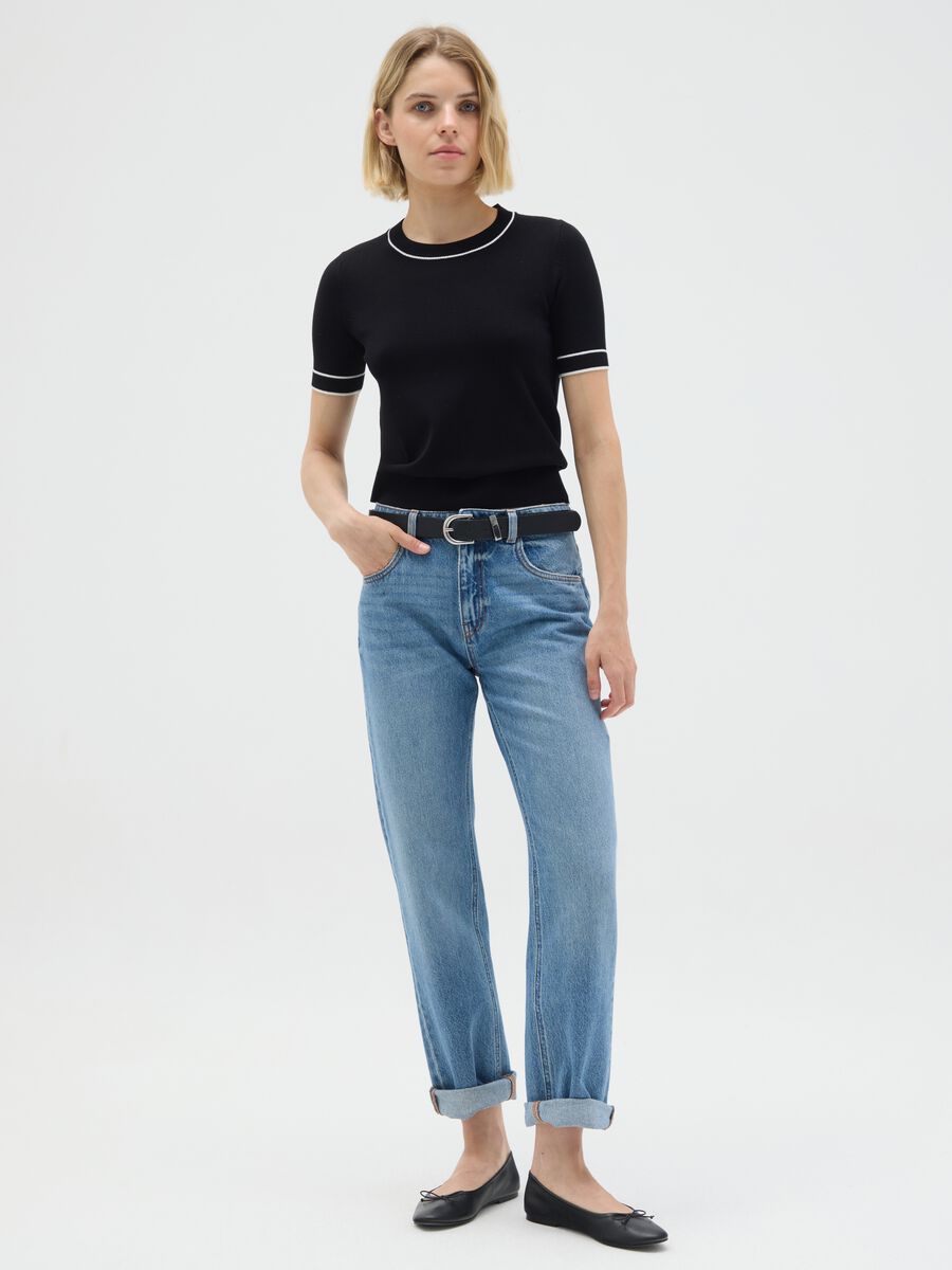 Women's multicolour viscose blend regular fit top_1
