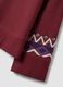 Felpa rossa in misto cotone con fantasia regular fit_5