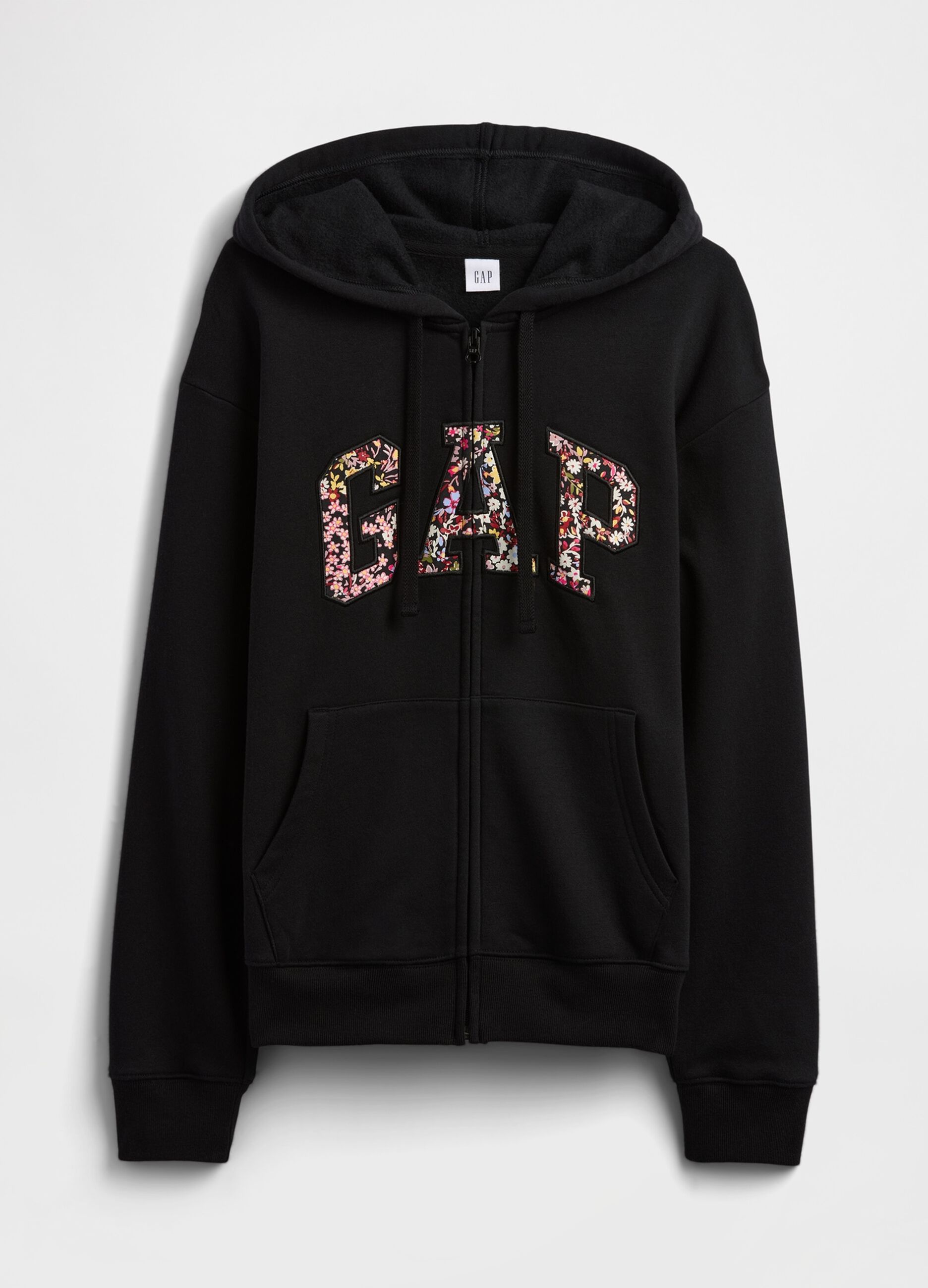سويت شيرت بشعار GAP، مزود بغطاء رأس وسحاب كامل
