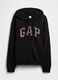 سويت شيرت بشعار GAP، مزود بغطاء رأس وسحاب كامل_4
