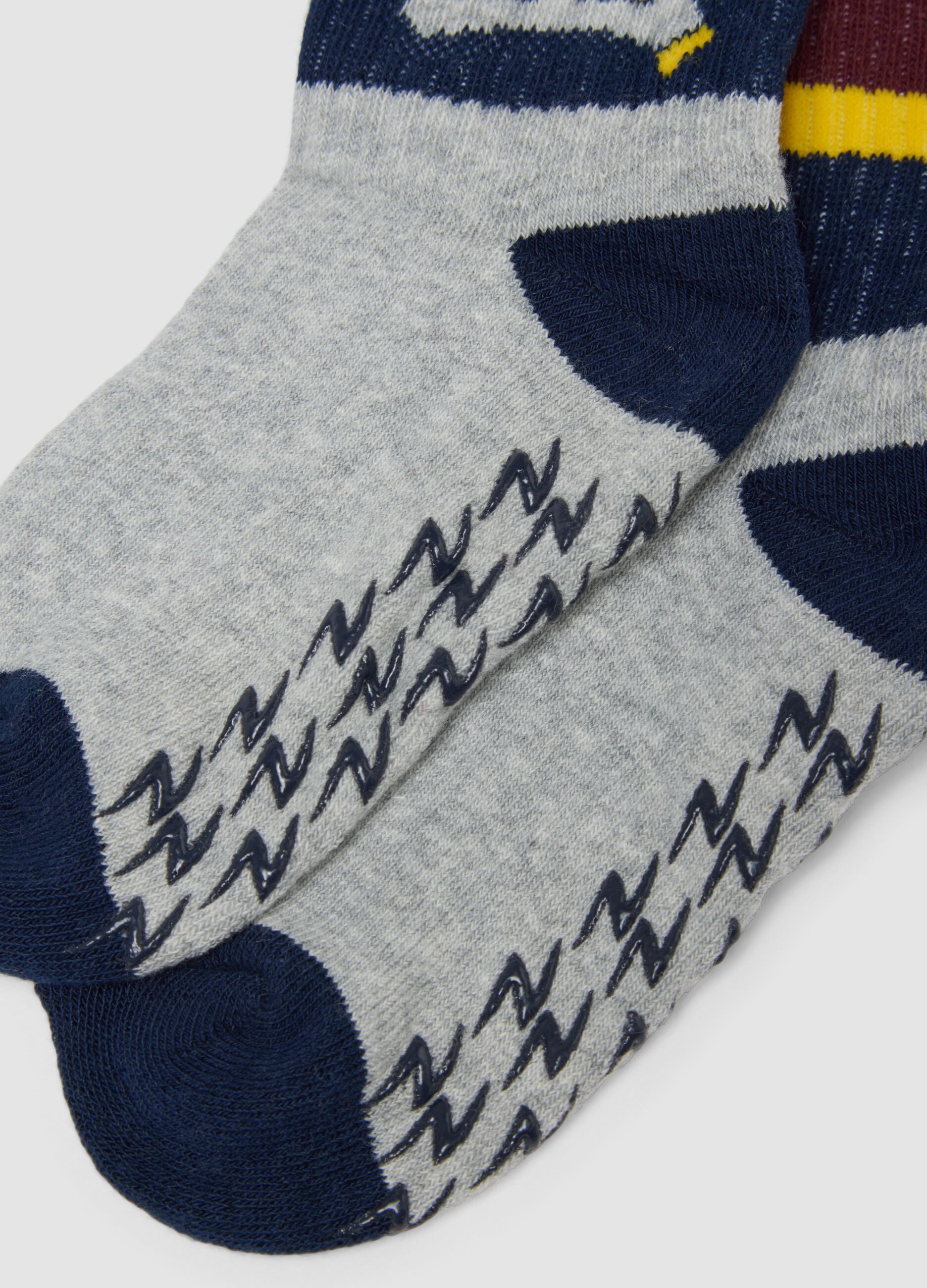 2-pack of Harry Potter organic stretch cotton mid-calf non-slip socks