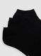 3-pack of black ankle sports socks in stretch fabric_2