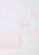 Pink and white cot bed sheet in pure cotton with embroidery_1