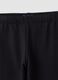 Beige and black pure cotton tracksuit with crewneck sweatshirt for girls_3