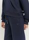 Blue cotton blend jogger trousers with regular fit_3