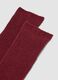 Burgundy red knee-high socks in stretch fabric_1