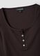 Brown stretch viscose crew-neck T-shirt_2