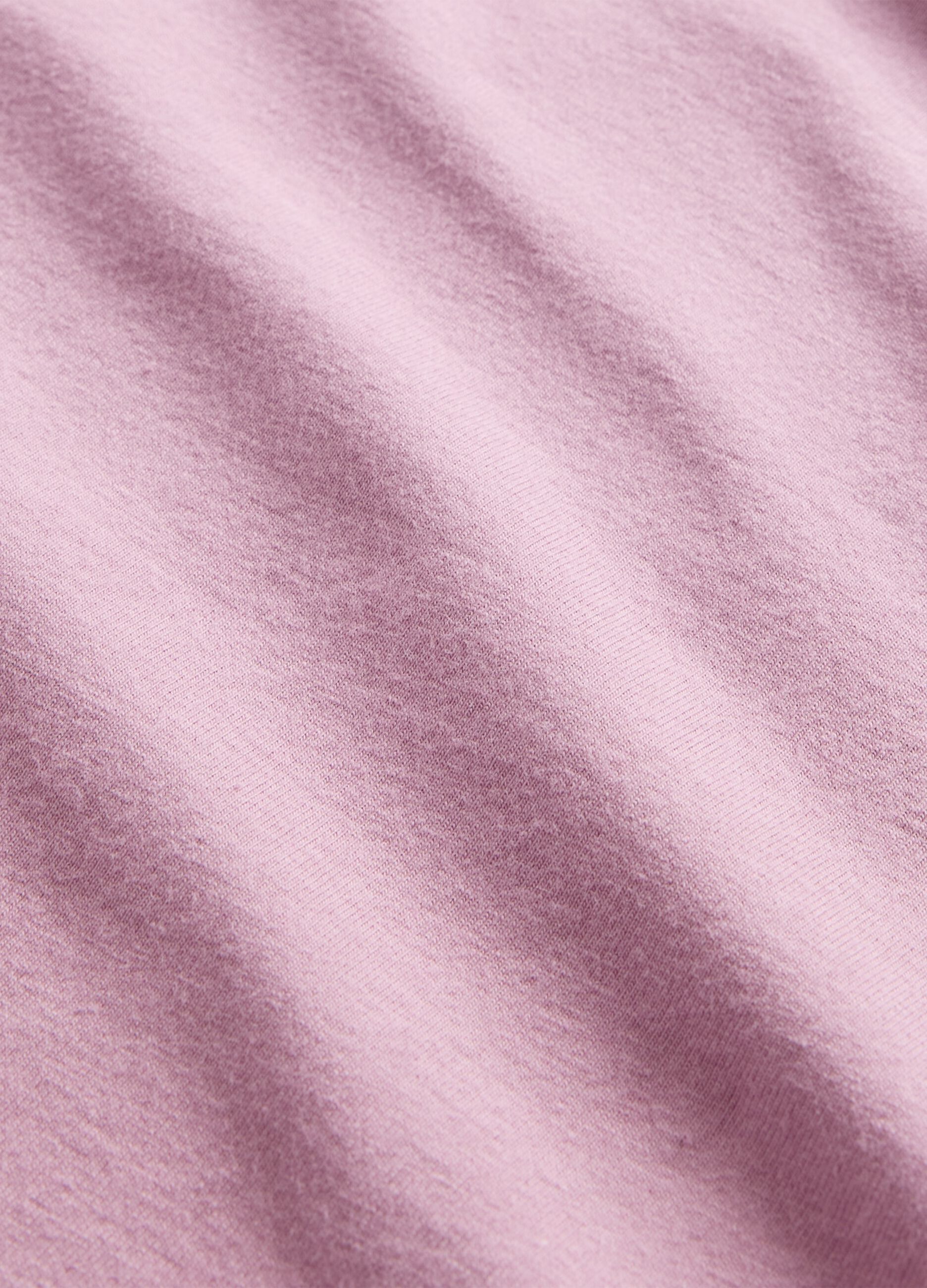 Short-sleeve pink stretch T-shirt
