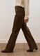 Green flared ribbed stretch-cotton trousers_3