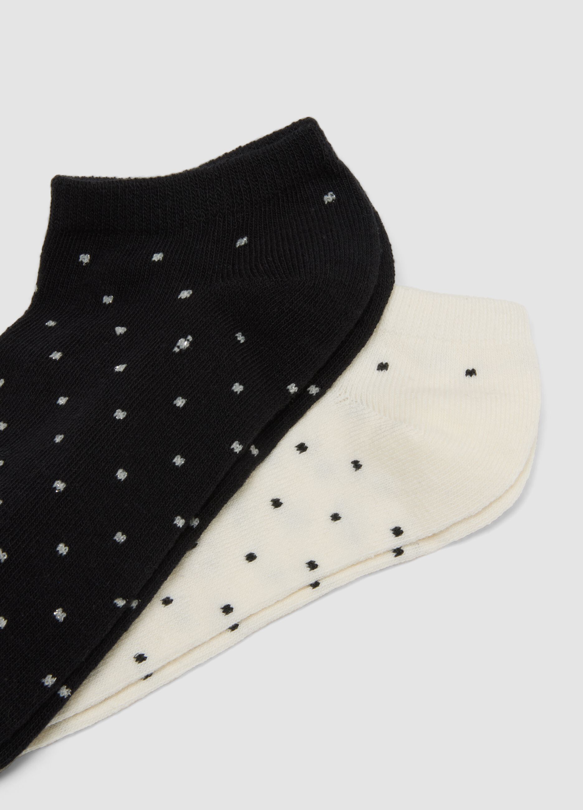 3-pack of multicolour short socks in organic cotton blend with pattern