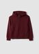 Brown organic cotton hoodie sweatshirt, relaxed fit_0