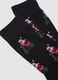 Black over-the-calf stretch-cotton socks with Christmas print_2