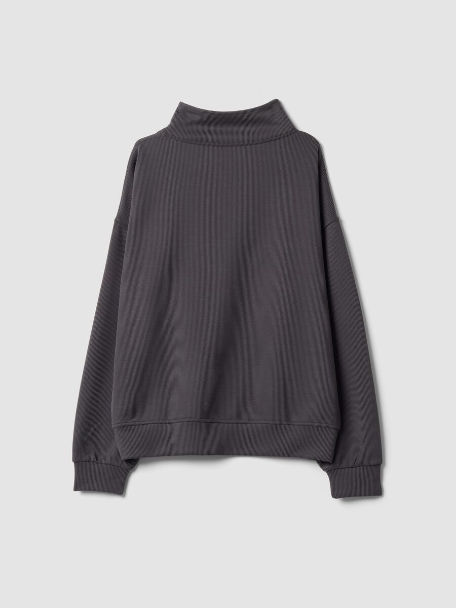 Grey stretch modal crew-neck sweatshirt ALTAVIA STUDIO_5