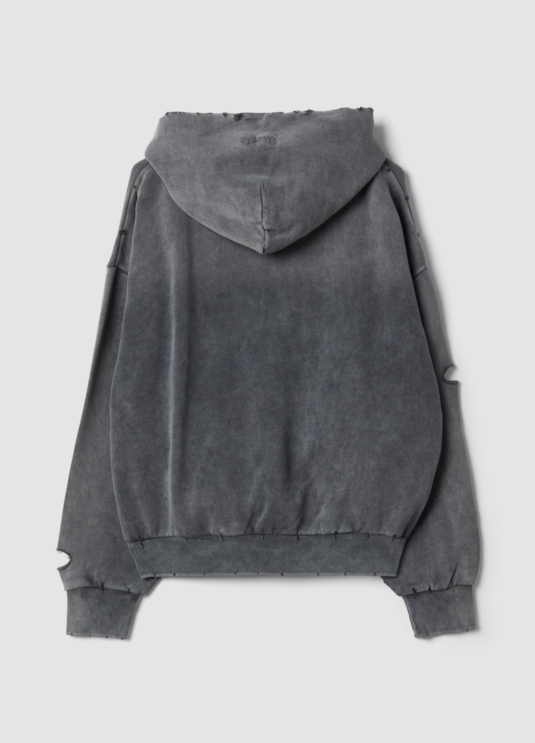 Full-zip Hoodie Sunfaded Grey