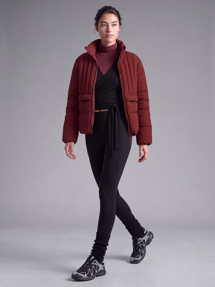 Black stretch leggings with zip pockets ALTAVIA STUDIO_0