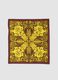 Red pure cotton scarf with ornamental print_1