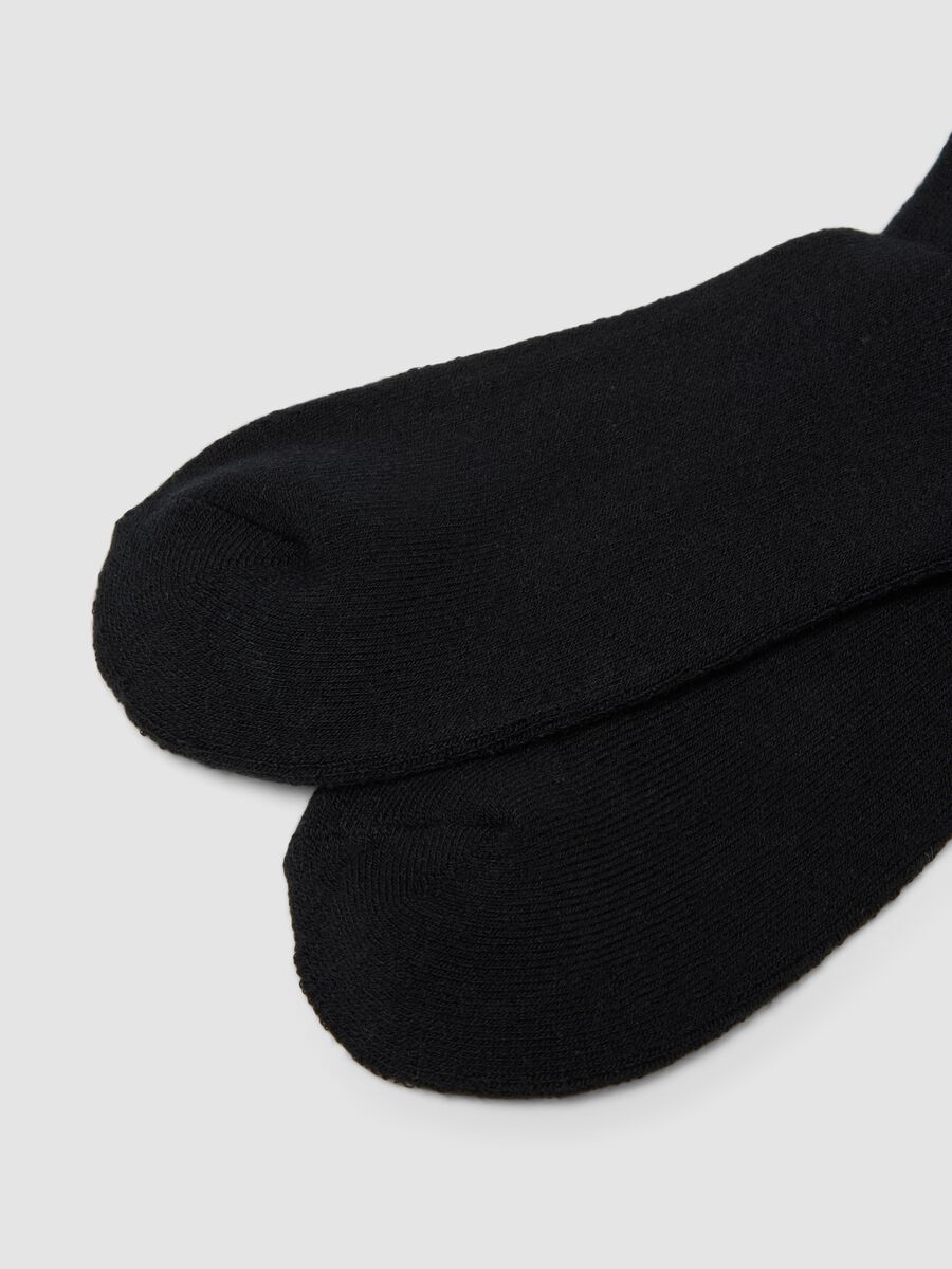 2-pack of black midi socks in stretch fabric_2