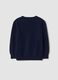 Maglia blu in pura lana a maniche lunghe regular fit_2