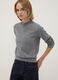 Grey wool-blend jumper with mock neck_0