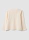 Beige organic cotton crew-neck T-shirt_1
